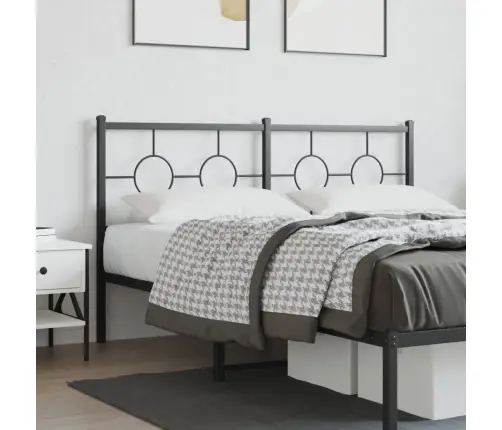 Gultas Galvgalis, Metāls, Melns, 150 Cm Vidaxl Gultas Galvgalis, Metāls, Melns, 150 Cm Vidaxl