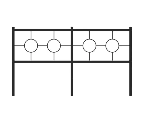 Gultas Galvgalis, Metāls, Melns, 160 Cm Vidaxl Gultas Galvgalis, Metāls, Melns, 160 Cm Vidaxl