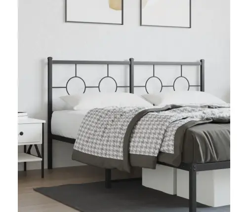Gultas Galvgalis, Metāls, Melns, 160 Cm Vidaxl Gultas Galvgalis, Metāls, Melns, 160 Cm Vidaxl