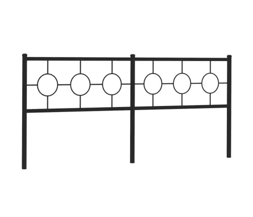 Gultas Galvgalis, Metāls, Melns, 200 Cm Vidaxl