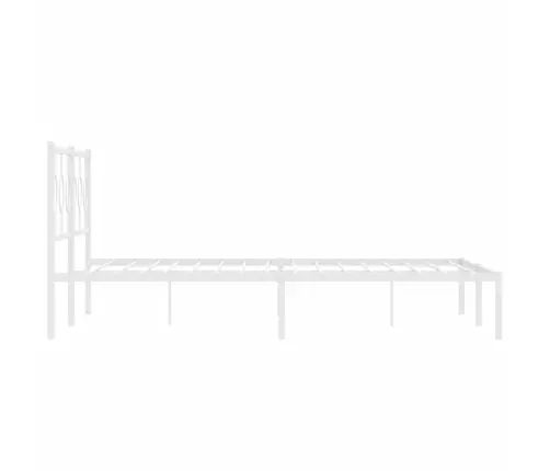 Metalinis Lovos Rėmas Su Galvūgaliu, Baltos Spalvos, 180X200Cm