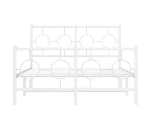 Lovos Rėmas Su Galvūgaliu/Kojūgaliu, Baltas, 120X200cm Metalas