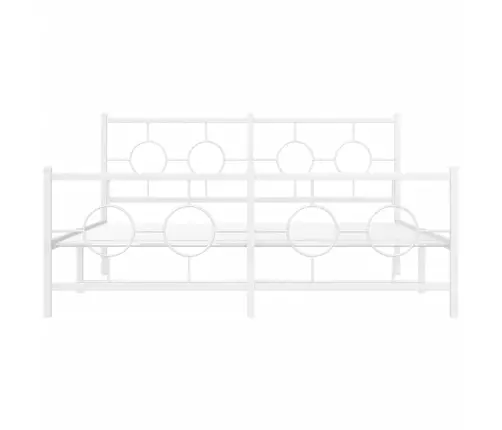 Lovos Rėmas Su Galvūgaliu/Kojūgaliu, Baltas, 150X200cm Metalas