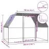 Narvas Viščiukams, Sidabrinis Ir Pilkas, 3X2X2M, Plienas