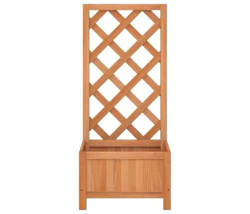 Puķu Kaste Ar Špaleru, Brūna, Egles Masīvkoks Vidaxl