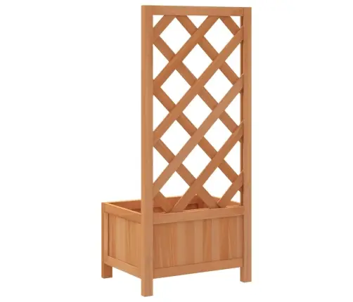 Puķu Kaste Ar Špaleru, Brūna, Egles Masīvkoks Vidaxl