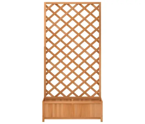 Puķu Kaste Ar Špaleru, Brūna, Egles Masīvkoks Vidaxl