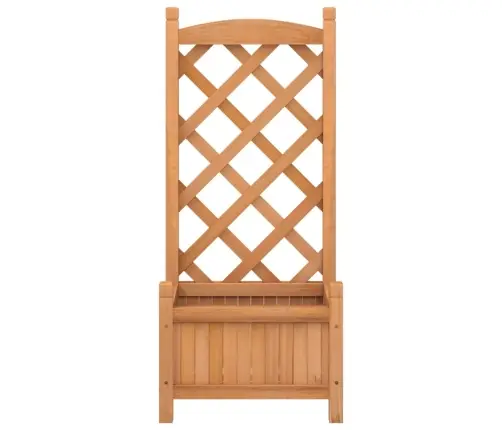 Puķu Kaste Ar Špaleru, Brūna, Egles Masīvkoks Vidaxl