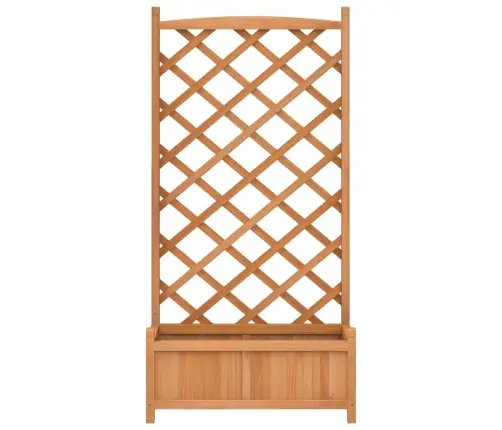 Puķu Kaste Ar Špaleru, Brūna, Egles Masīvkoks Vidaxl