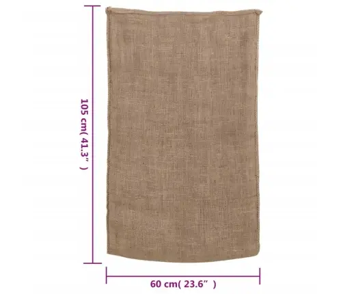 Džutas Maisi, 5 Gab., 60X105 Cm, 100% Džuta, 220 Gsm Vidaxl