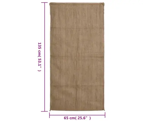 Džiuto Maišai, 10 Vnt., 65X135 cm 100 % Džiutas, 340 G/M²