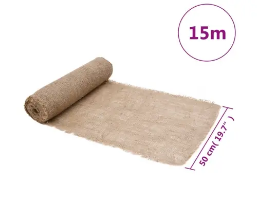 Džutas Rullis, 0,5X15 Cm, 100% Džuta, 200 Gsm Vidaxl