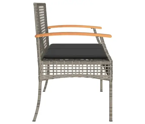 Dārza Sols Ar Matraci, Pelēka Pe Rotangpalma, Akācijas Koks Vidaxl