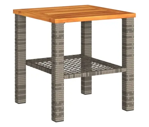 3-Daļīgs Bistro Mēbeļu Komplekts, Matrači,Pelēka Pe Rotangpalma Vidaxl