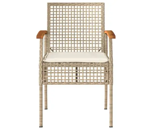 Bistro Komplektas, 3 Dalių, Smėlio, Poliratanas Ir Akacija