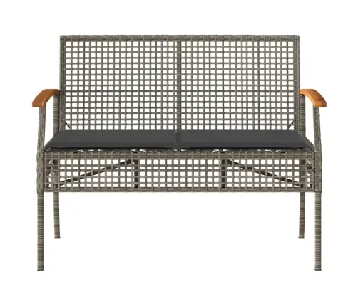 4-Daļīgs Dārza Atpūtas Mēbeļu Komplekts, Pelēka Pe Rotangpalma Vidaxl