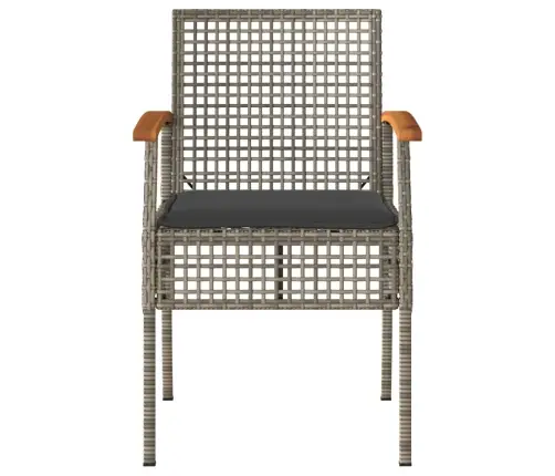 4-Daļīgs Dārza Atpūtas Mēbeļu Komplekts, Pelēka Pe Rotangpalma Vidaxl