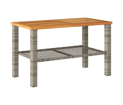 4-Daļīgs Dārza Atpūtas Mēbeļu Komplekts, Pelēka Pe Rotangpalma Vidaxl