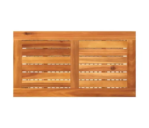 Dārza Galds, 70X38X42 Cm, Bēša Pe Rotangpalma, Akācijas Koks Vidaxl