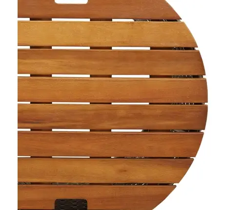 Šoniniai Sodo Staliukai, 2Vnt., Juodi, Poliratanas