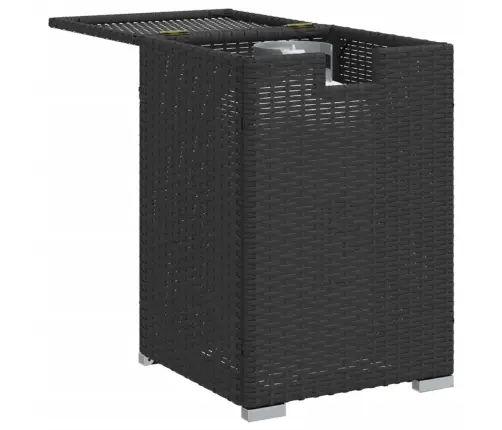 Gāzes Balona Pārsegs, Melns, 40X40X60 Cm, Pe Rotangpalma Vidaxl