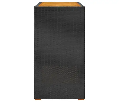 Aia Lisalaud Puidust Plaadiga, Must, 100X40X75 cm Polürotang