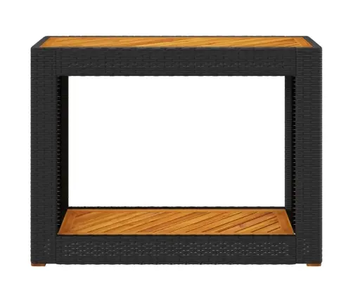 Aia Lisalaud Puidust Plaadiga, Must, 100X40X75 cm Polürotang