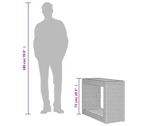 Stalas Su Mediniu Stalviršiu, Smėlio, 100X40X75cm Poliratanas