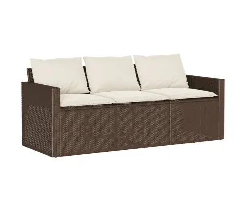 2-Daļīgs Dārza Mēbeļu Komplekts, Matrači, Brūna Pe Rotangpalma Vidaxl