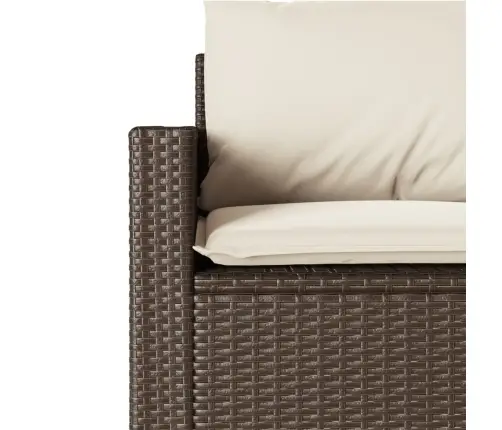 2-Daļīgs Dārza Mēbeļu Komplekts, Matrači, Brūna Pe Rotangpalma Vidaxl