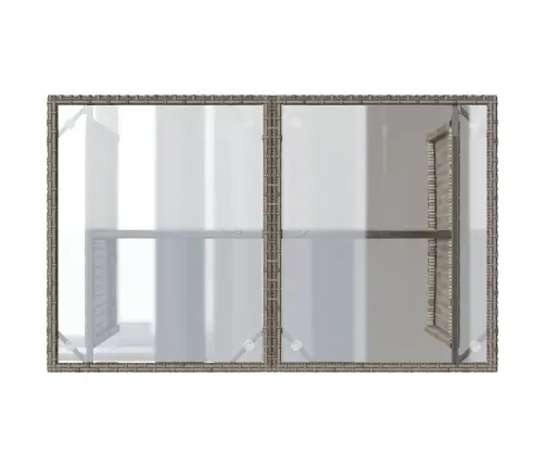 2-Osaline Aiamööbli Komplekt Patjadega, Hall, Polürotang