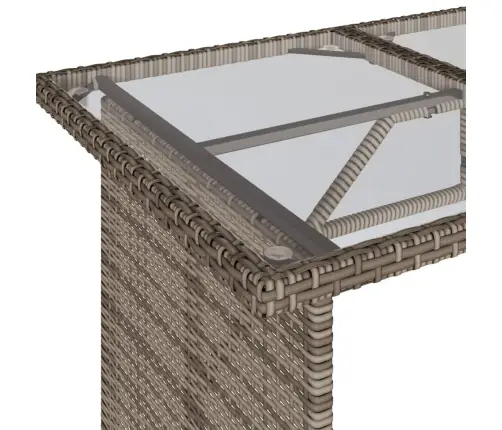 2-Osaline Aiamööbli Komplekt Patjadega, Hall, Polürotang