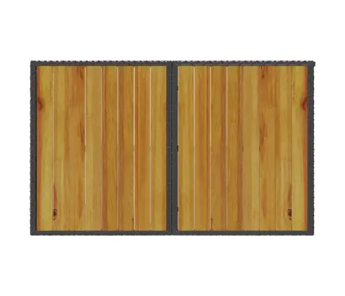 2-Daļīgs Dārza Mēbeļu Komplekts, Matrači, Melna Pe Rotangpalma Vidaxl