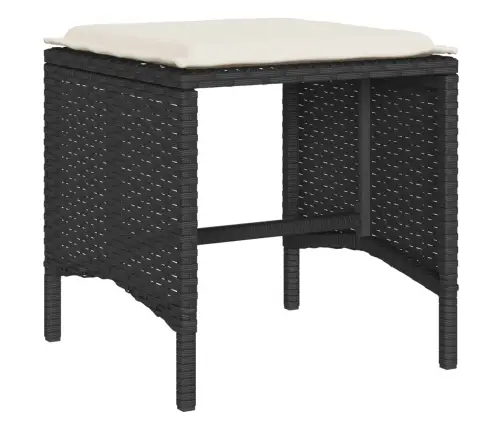 4-Osaline Aiadiivani Komplekt Patjadega, Must, Polürotang