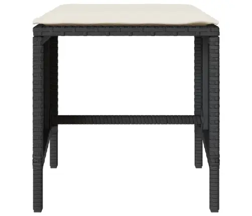 4-Osaline Aiadiivani Komplekt Patjadega, Must, Polürotang