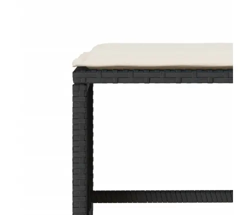 4-Osaline Aiadiivani Komplekt Patjadega, Must, Polürotang