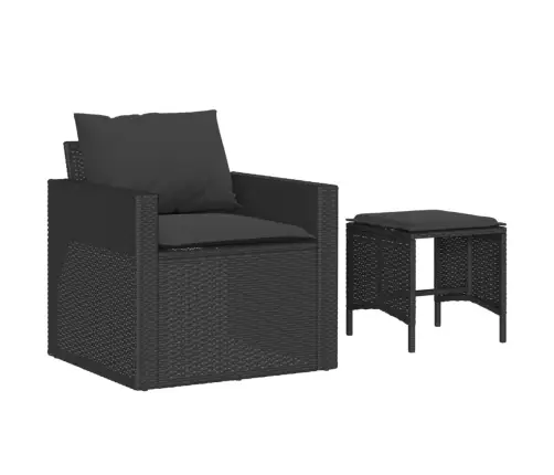 4-Daļīgs Dārza Dīvāna Komplekts Ar Matračiem, Pe Rotangpalma Vidaxl