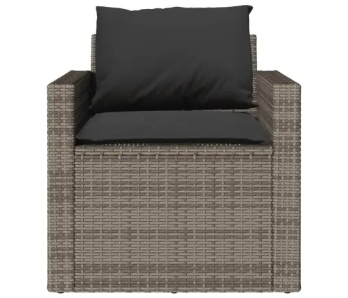 4-Osaline Aiamööbli Komplekt Patjadega, Hall, Polürotang