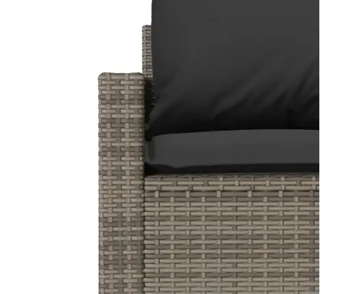 4-Osaline Aiamööbli Komplekt Patjadega, Hall, Polürotang