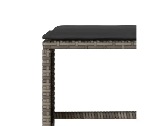 4-Osaline Aiamööbli Komplekt Patjadega, Hall, Polürotang