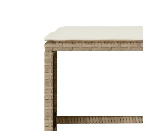 4-Daļīgs Dārza Dīvāna Komplekts, Matrači, Bēša Pe Rotangpalma Vidaxl