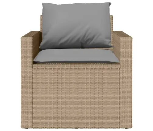 4-Osaline Aiadiivani Komplekt Patjadega, Beež, Polürotang