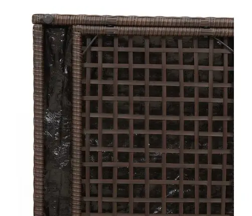 Āra Uzglabāšanas Kaste Brūna Un Krēmkrāsas Rotangpalma Vidēja Vidaxl