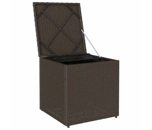 Āra Uzglabāšanas Kaste Brūna Un Krēmkrāsas Rotangpalma Vidēja Vidaxl