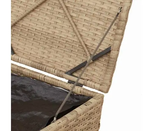 Padjakarp Ladustamisega Beež 50 X 50 X 50 Cm Polürotang