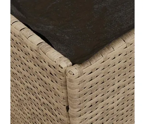 Padjakarp Ladustamisega Beež 50 X 50 X 50 Cm Polürotang