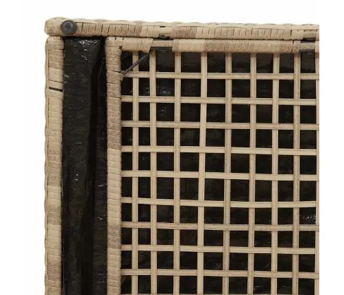 Padjakarp Ladustamisega Beež 50 X 50 X 50 Cm Polürotang