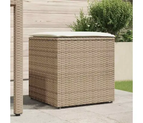 Padjakarp Ladustamisega Beež 50 X 50 X 50 Cm Polürotang