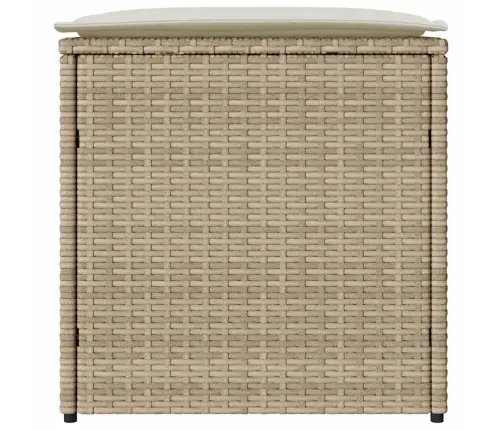 Padjakarp Ladustamisega Beež 50 X 50 X 50 Cm Polürotang