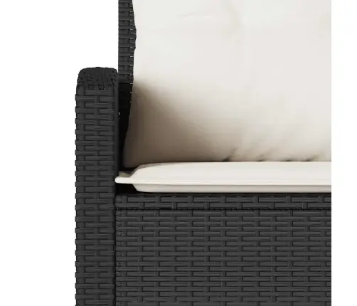 L Formos Sofa Sofa Su Pagalvėlėmis Juodos Poliuretano Spalvos